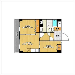 ディアコート美野島【2階】の間取り