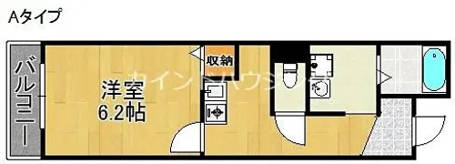 クリアフェリオ住吉【2階】の間取り