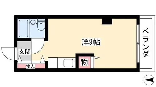 ウェザーフィールド【303号室】の間取り