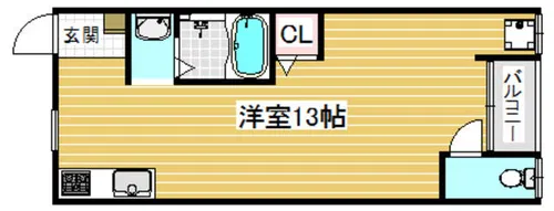 テンマハイツ【201号室】の間取り