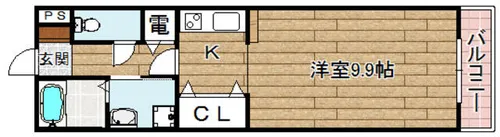 ソレイユ【501号室】の間取り