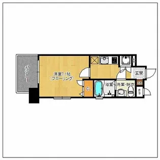 アーバンフラッツ天神東II【502号室】の間取り