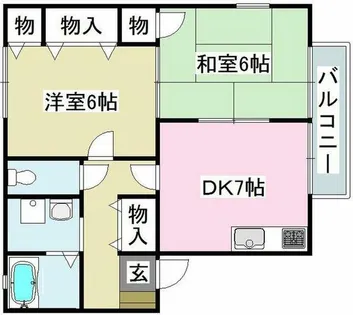 メゾンドユウ【1階】の間取り