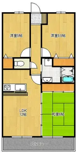 三愛シティライフ香椎【3階】の間取り