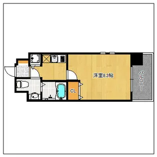 エンクレスト博多駅前II【7階】の間取り