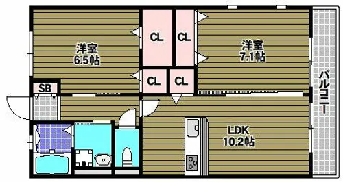 DEAR COURT【2階】の間取り