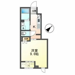 1Kの間取り画像