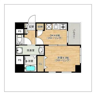 F・corazon薬院【5階】の間取り