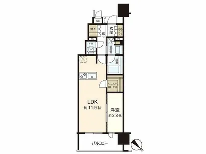 MJR博多ザ・レジデンス【9階】の間取り