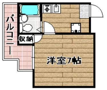 1Kの間取り画像