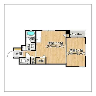 リリーフラック春日原【401号室】の間取り
