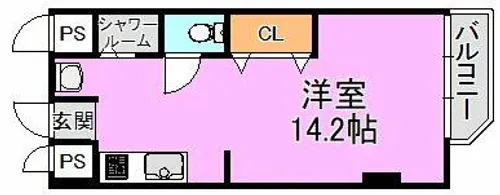 長田ハイツ【2階】の間取り