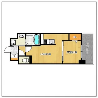 エルグランド東比恵【9階】の間取り