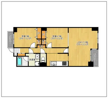 アークサミット平尾【2階】の間取り