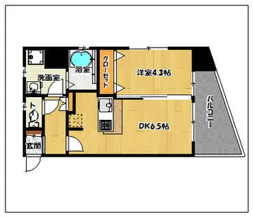 グランフォーレ地行【3階】の間取り
