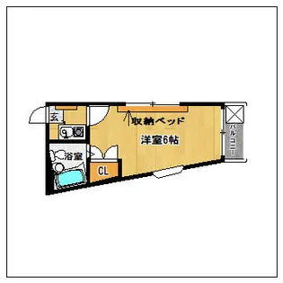 サンリゾート香椎II【101号室】の間取り