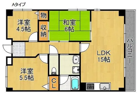メゾンドールS・K【2階】の間取り