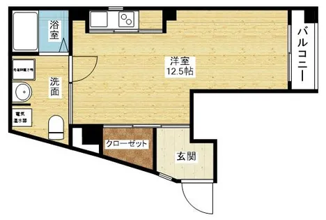 ベルグランデ新大阪【6階】の間取り