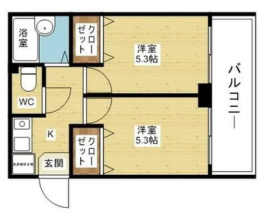 Dorm淡路【5階】の間取り
