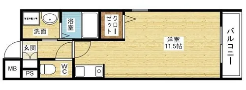 ソルティエ加島【3階】の間取り
