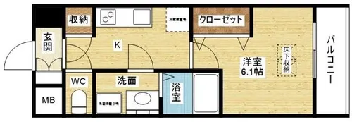 スプランディッド新大阪DUE【8階】の間取り