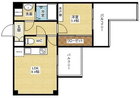 ラクラス新大阪【3階】の間取り