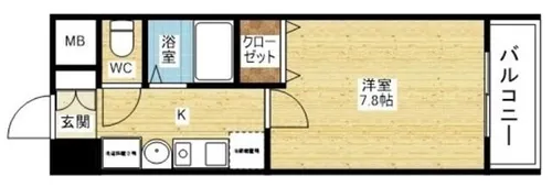 コンセール裕恵【6階】の間取り
