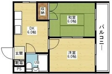 東三国グランドハイツ北【8階】の間取り