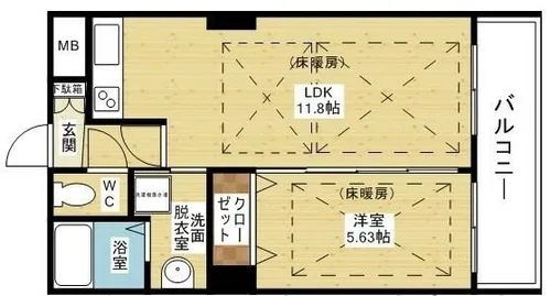 ノルデンタワー新大阪プレミアム【10階】の間取り