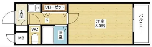 ショウカンハイム【4階】の間取り