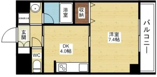 Dolce Vita 新大阪【6階】の間取り