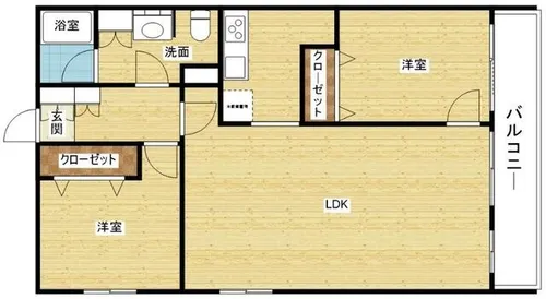 フローラルセントランド【5階】の間取り