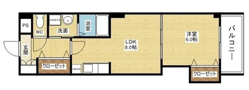 メゾン ドゥ ミヤビ【4階】の間取り