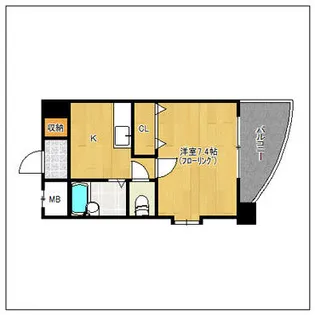 ヴィサージュ【502号室】の間取り