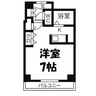 1Rの間取り画像