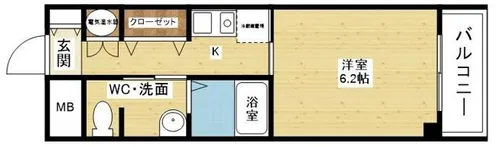 十三本町ウインズマンションⅡ【2階】の間取り