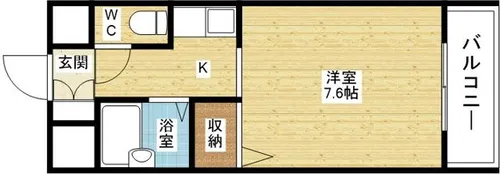 ユニテ【7階】の間取り