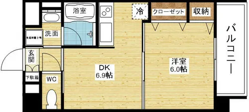 新大阪南グランドマンション【3階】の間取り