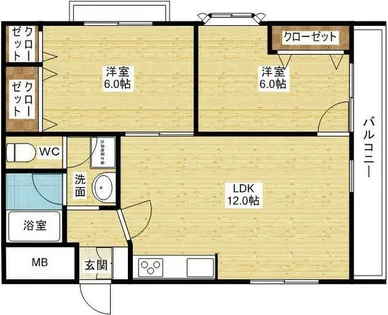 ビラ小松【3階】の間取り