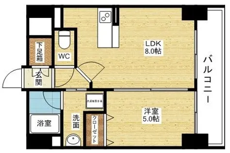 CITY SPIRE十三東【8階】の間取り