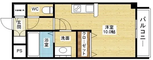 ノルデンタワー新大阪【4階】の間取り