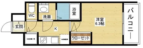 アドバンス新大阪ウエストゲート【10階】の間取り