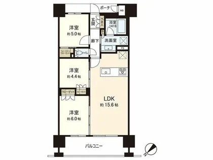 MJR博多ザ・レジデンス【10階】の間取り