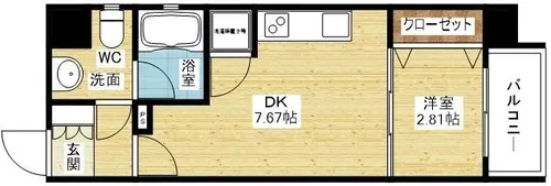 SERENiTE新大阪【7階】の間取り