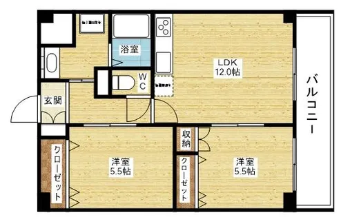 新大阪パークハイツ【7階】の間取り