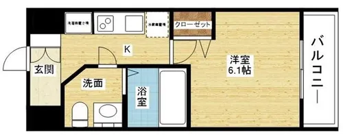 リッツ新大阪【2階】の間取り