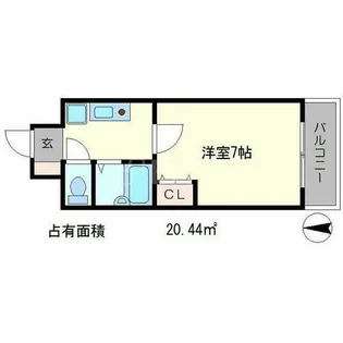 京卓ハイツ【3階】の間取り