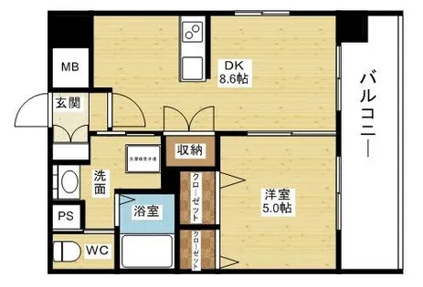 Luxe新大阪Ⅰ【7階】の間取り