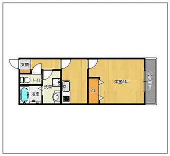 Br千歳町【202号室】の間取り
