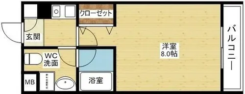 メゾンエトワル【2階】の間取り